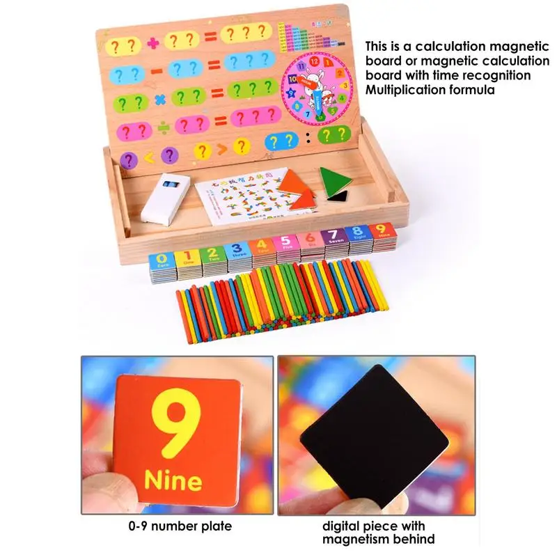 

Counting Manipulatives Number Cards And Counting Rods Educational Preschool Learning Toys Homeschool & Classroom Montessori Math