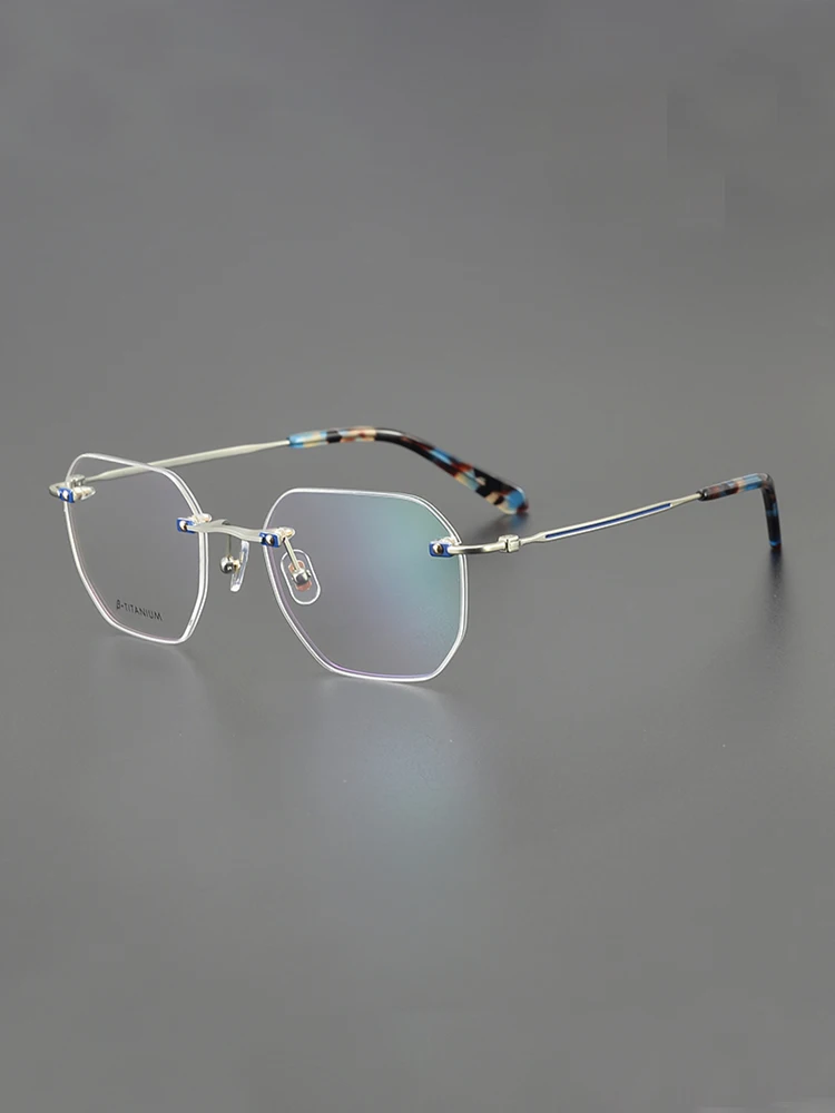 Оправа для очков Мужская Ультралегкая титановая нишевая ретро-оправа
