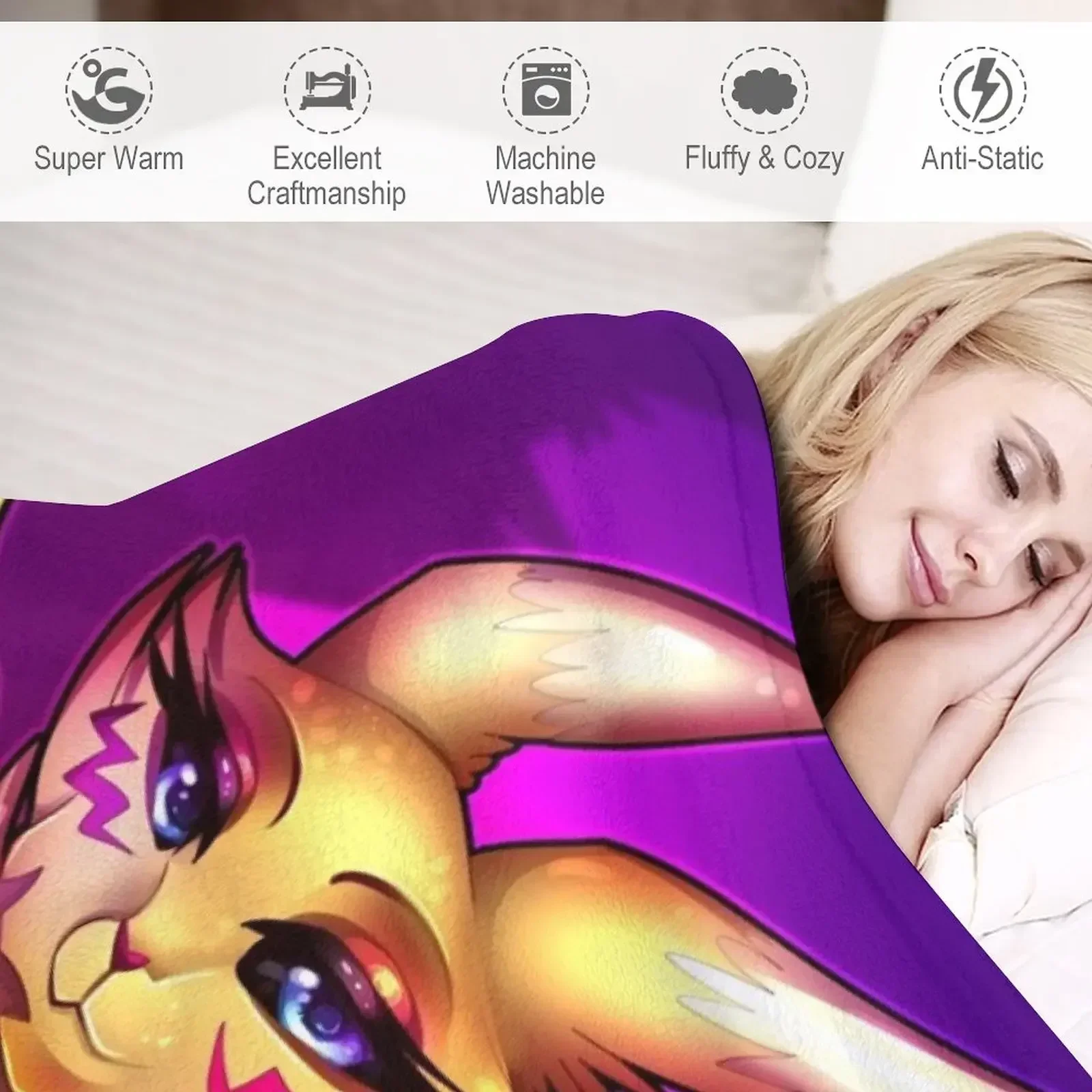 Новинка 2 пледа Renamon плед на заказ подвижные пледы