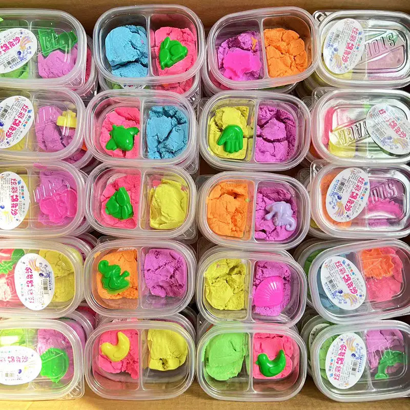 

Magic Sand Toy Soft Clay Slime Educational Colored Space Sand Supplies Play Sand Antistress Kids Toys For Children