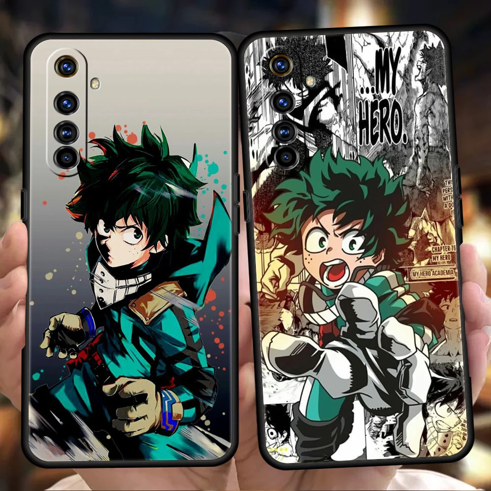 

Мой герой Академия дневная для Realme 8 9 Pro Plus 8i 9i 6 7 GT2 C21 C25 C3 C11 Pro искусственная кожа роскошный противоударный силиконовый чехол Fundas