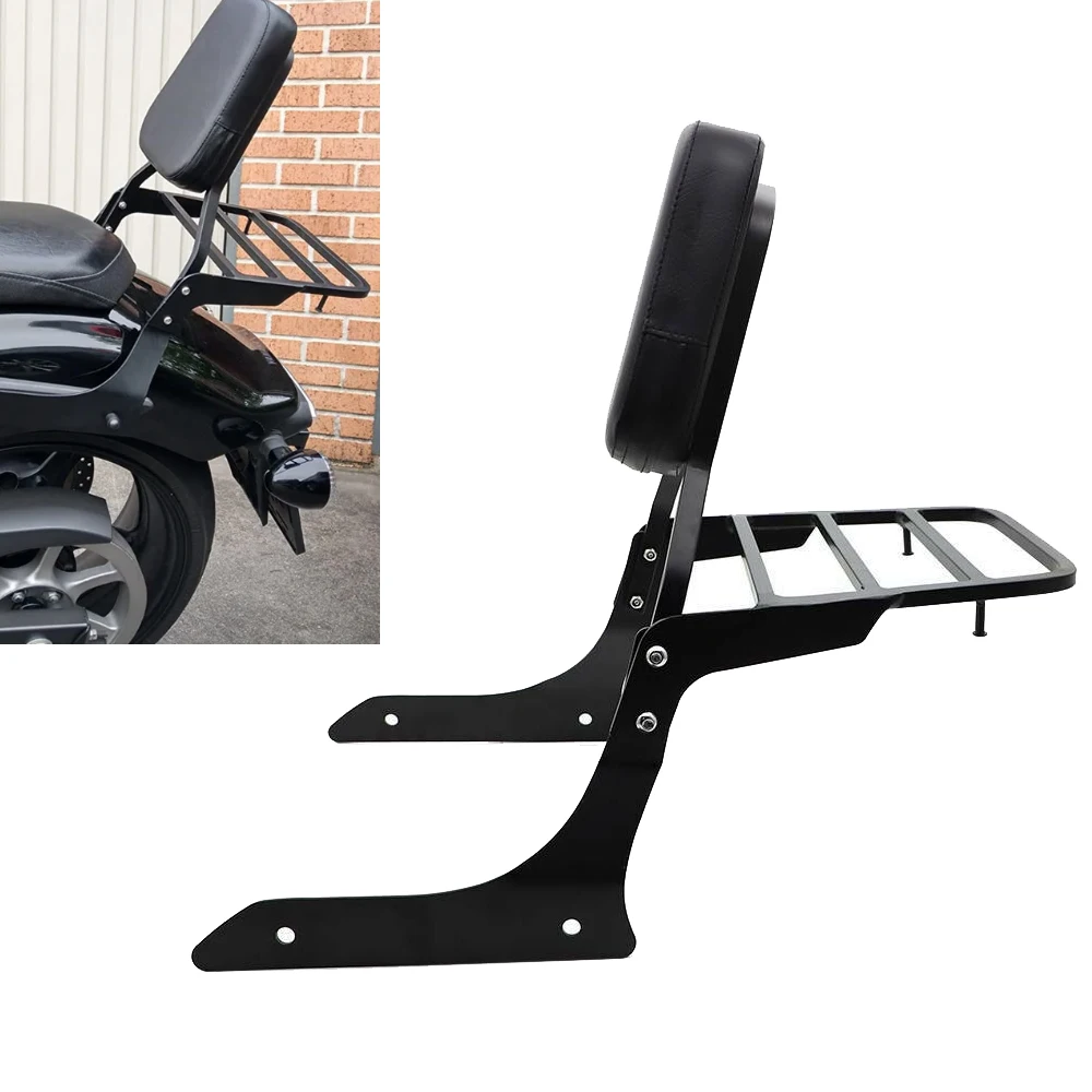 Хромированная/Черная задняя накладка на спинку для Yamaha Stryker 1300 XVS1300 2011 2012 2013 2014 2015