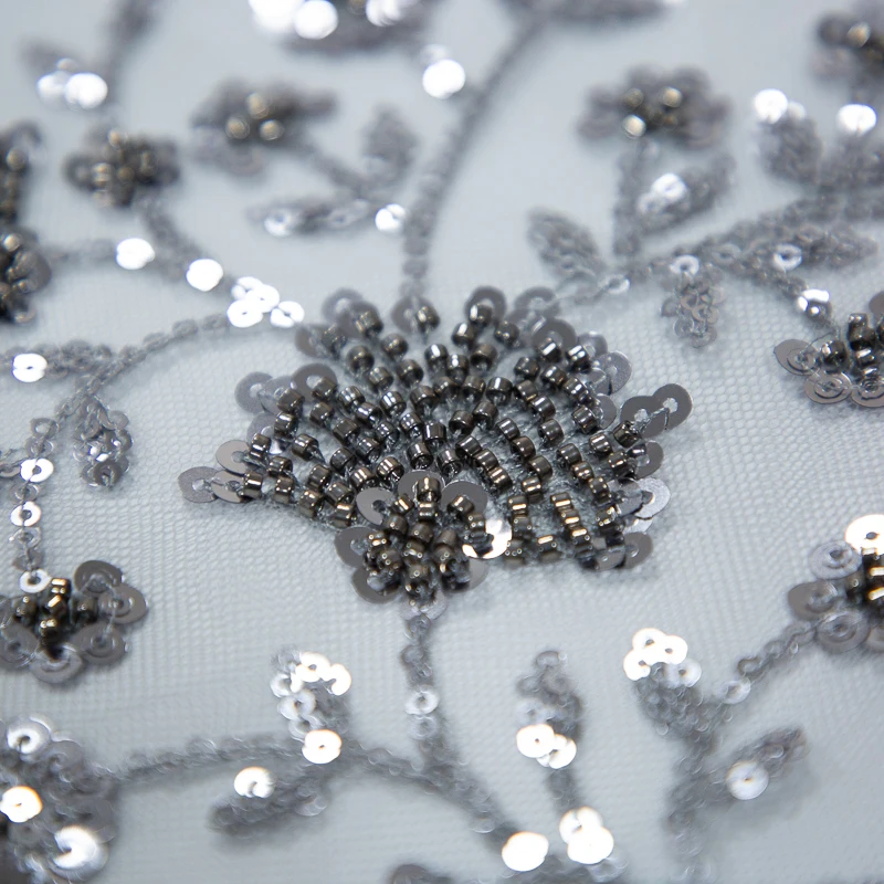 SJD французская сетка вышивка блестками кружево с бусинами 2024 высокое качество