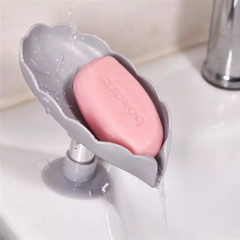 

Lotus leaf Shape Soap Box Drain Soap Holder Box Bathroom Accessories Face Laundry toilet soap Box Bathroom Supplies Tray Storage