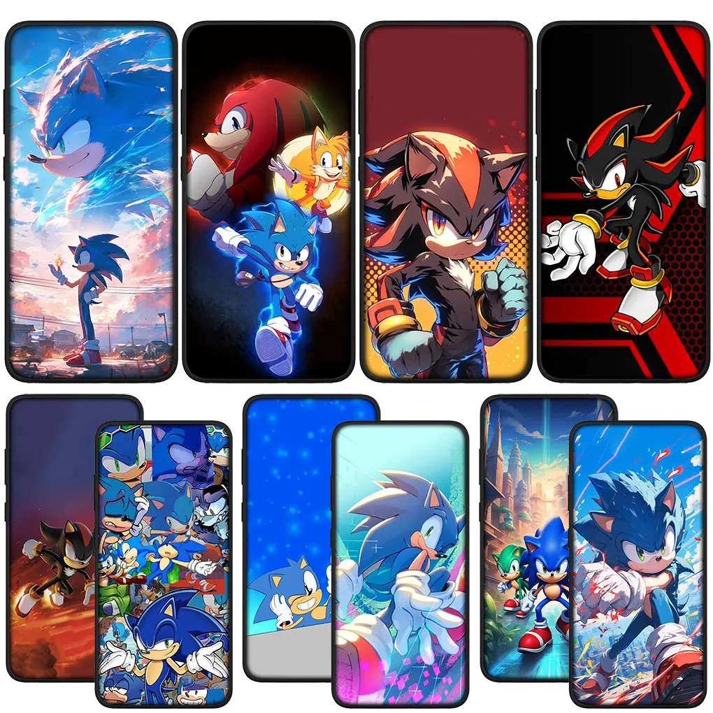 Мягкий чехол с плакатом S-Sonics-Hedgehog для Samsung Galaxy A10 A20 A22 A30 A31 A32 A50 A51 A52 A53 A72 A33 A71