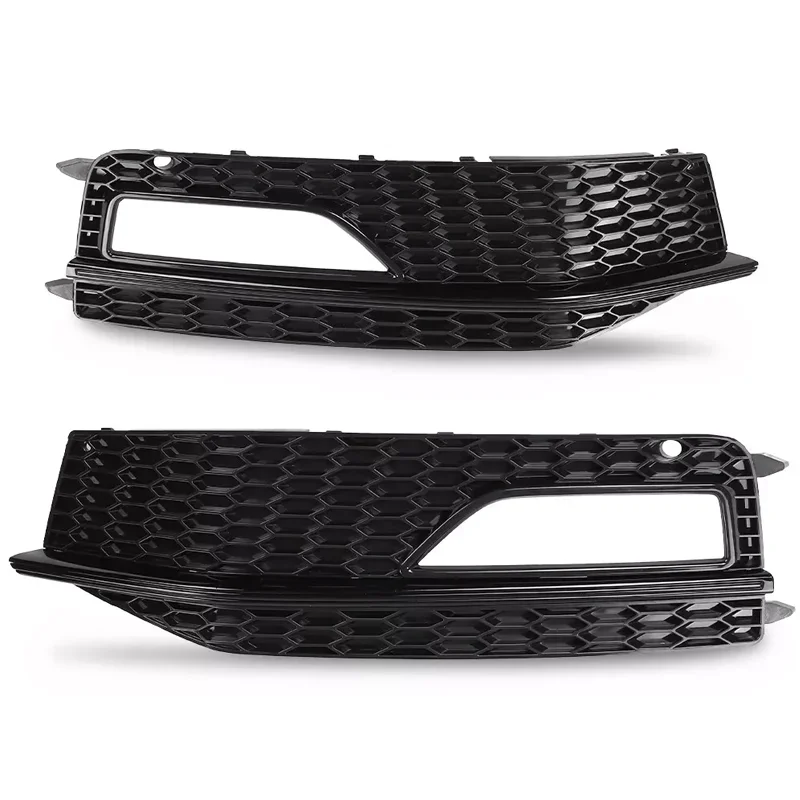 

Для Audi A4 B8 B8.5 S-Line S4 2012 2013 2014 2015, противотуманная задняя крышка RS4, сотовый передний бампер, нижняя решетка 8K0807681L, черный