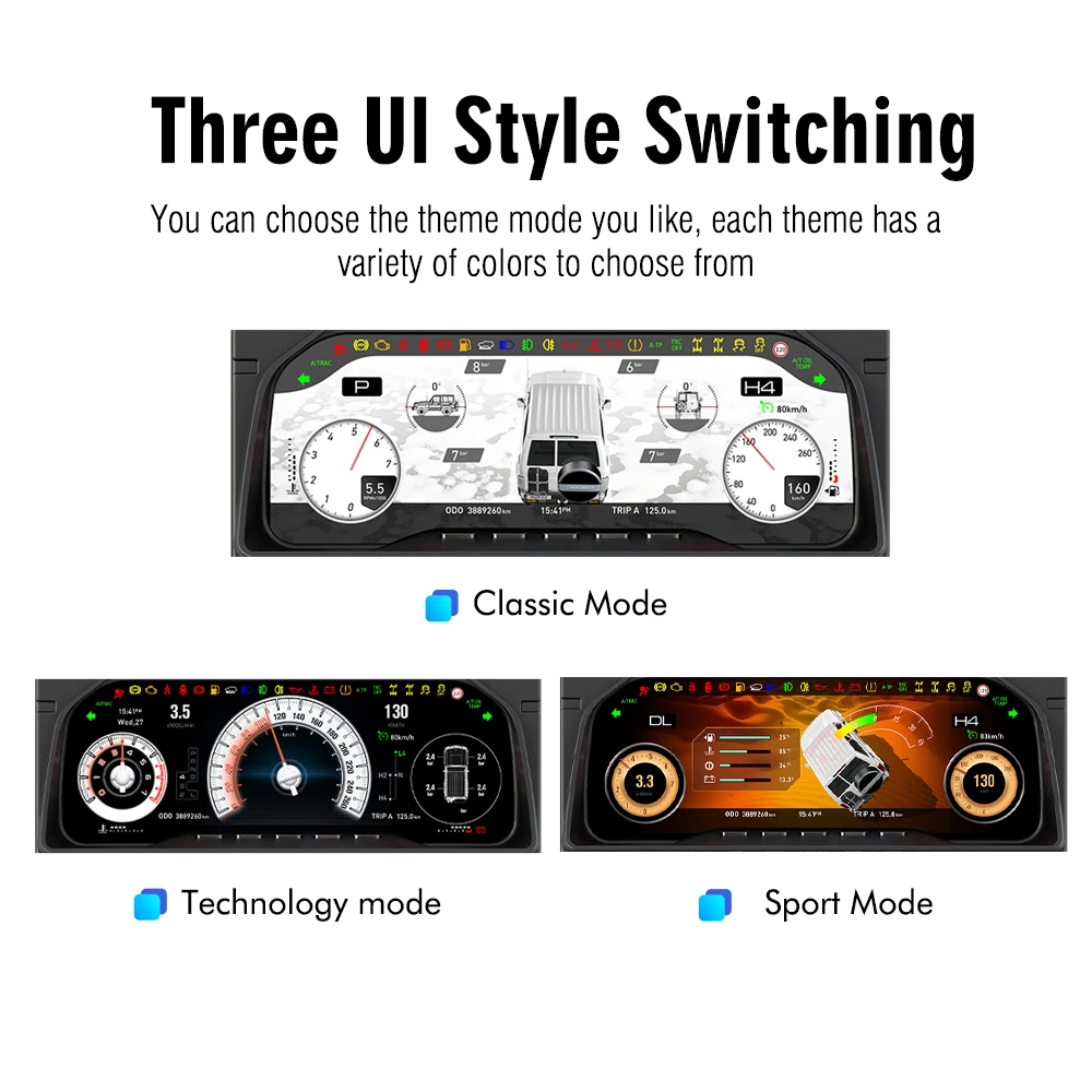 Новый цифровой кластер для Toyota Land Cruiser LC70/71/76/78/79 ЖК-спидометр виртуальный прибор