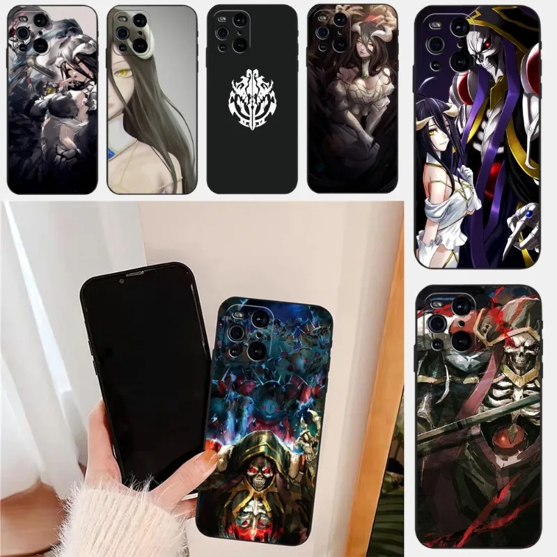 Персонаж Аниме Overlord Ainz Albedo Nazarick чехол для телефона для OPPO Find X3Neo X3Pro X5Pro RENO6 7 ProPlus A16 A54 A57 K9 K9S A74 A93 A94