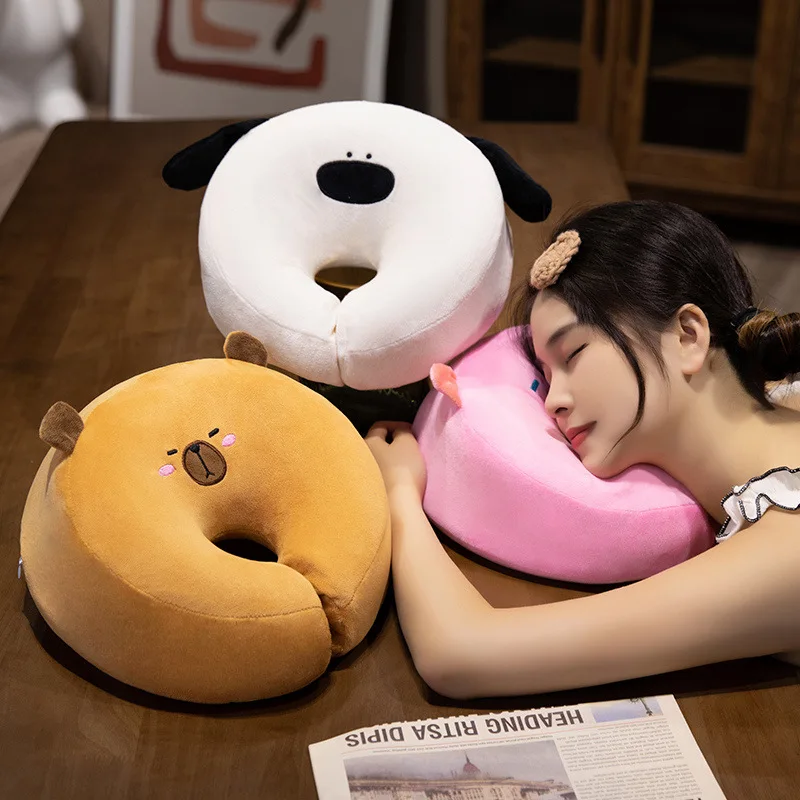 Круглая подушка для сиденья с мультяшным узором и вышивкой наполненная хлопок