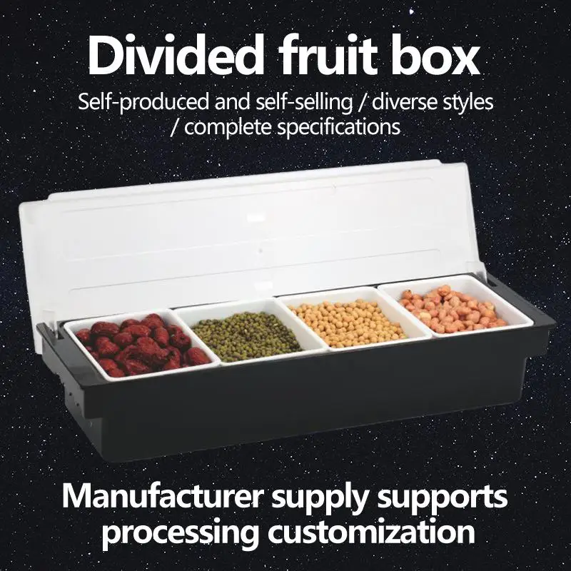 

Ultimate Plastic Seasoning and Fruit Box Set for Bar Counter Utensils with Exquisite Cocktail Decoration Box