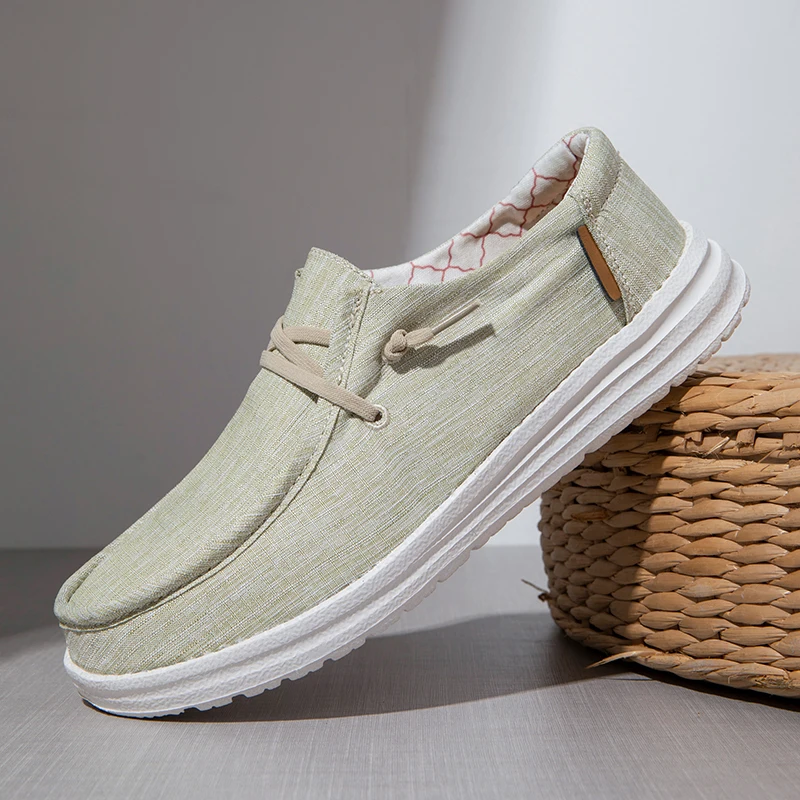 New Summer Women Canvas Shoes Fashion Breathable Flat Casual Shoes Ladies Slip on Zapatill Mujer Women Walking Vulcanize Shoes