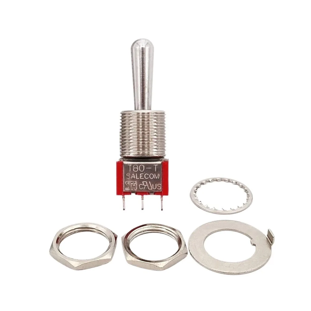 2 шт. SH T80-T Z1 серии 2-полосный гитарный переключатель включения с большой длинной