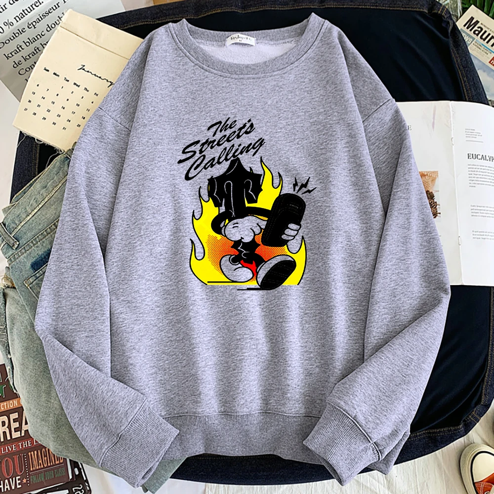 

Мужские повседневные пуловеры The Streete call Fire с длинными рукавами и круглым вырезом, модная универсальная математическая толстовка, мужские толстовки оверсайз с карманами