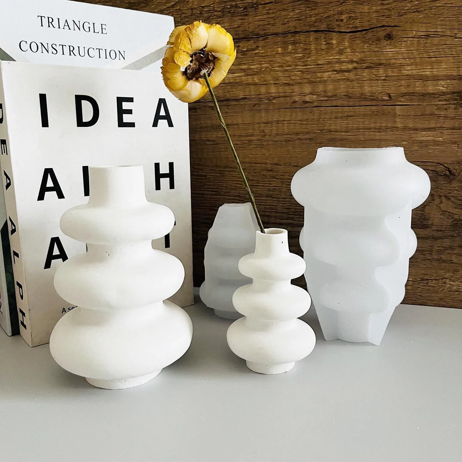 S/L круглая ваза стандартная форма для вазы гипсовая смолы