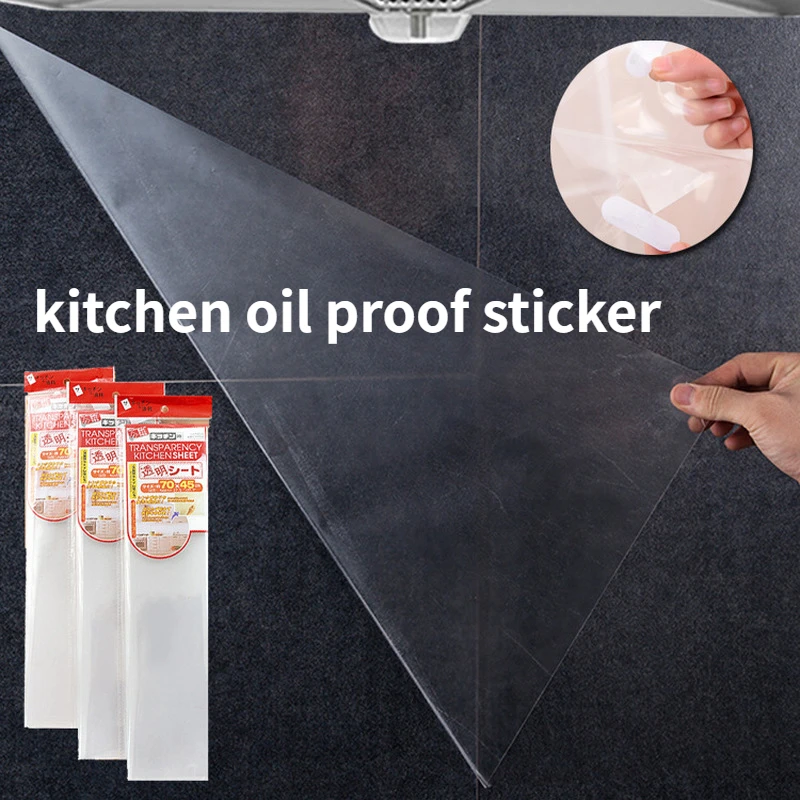 

Kitchen Paper Transparent Range Hood Oil-proof Sticker Paper Anti-soot Tile Sticker Wall Sticker Self-adhesive Stove Film