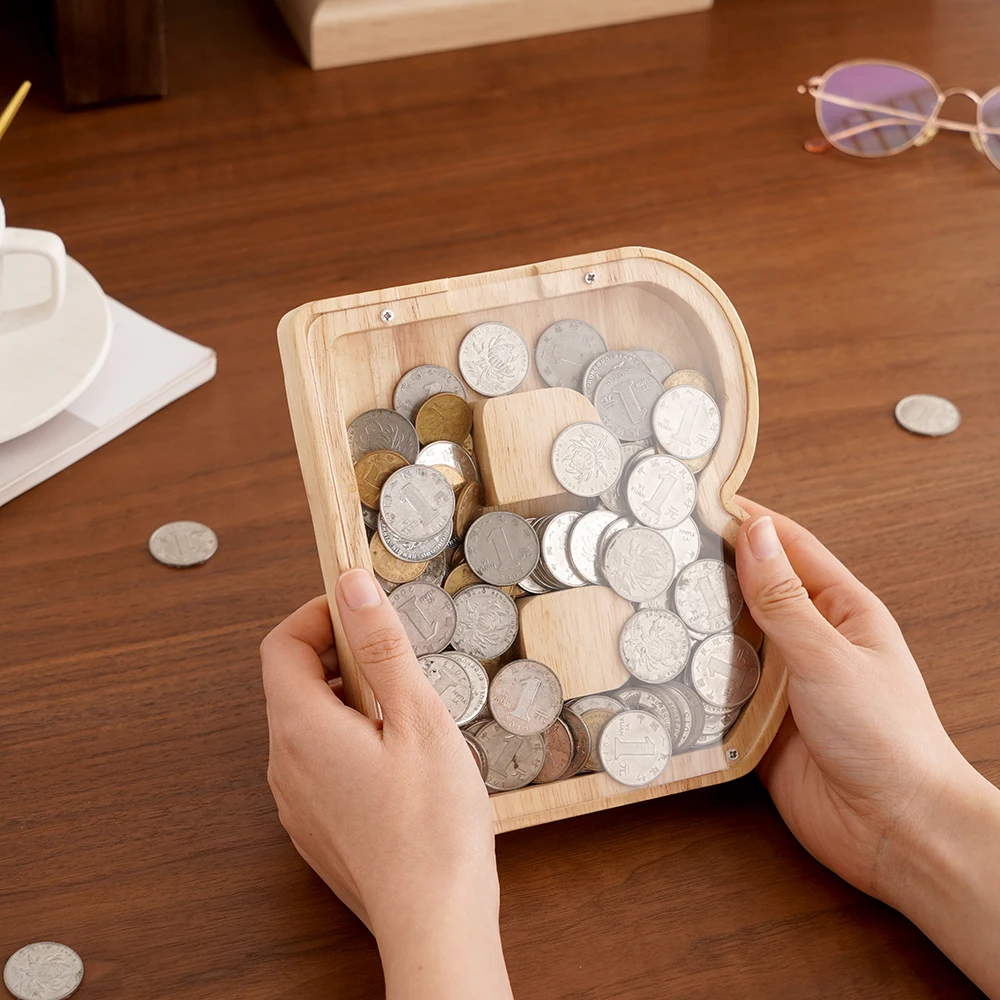 Копилка с буквами и монетами Английский алфавит