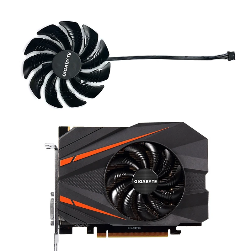 

GIGABYTE GTX 1080 Mini ITX 8G Cooling Fan Replacement T128010SU 87MM 4-pin GTX 1080 Mini Fan for GTX 1080 GTX1070 1060 1050 Ti M
