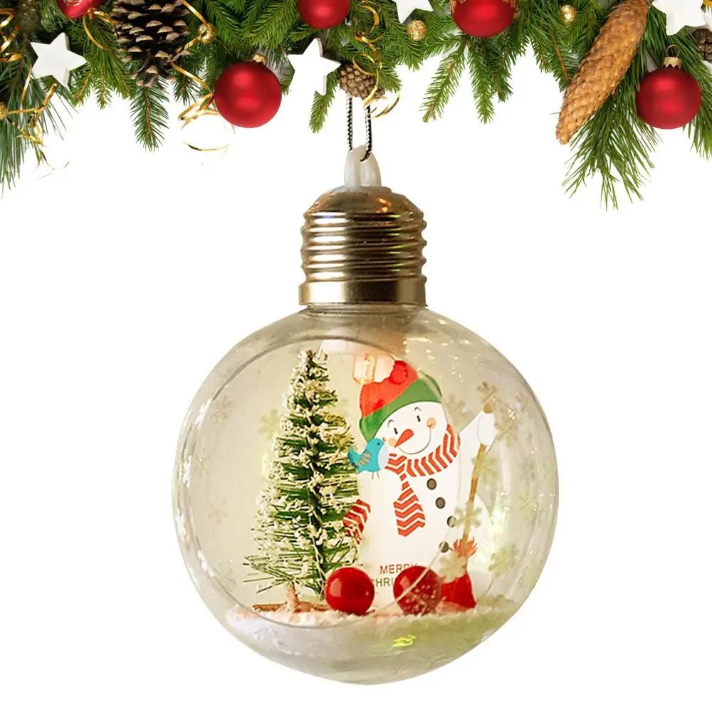 

Прозрачные акриловые рождественские шары с подсветкой