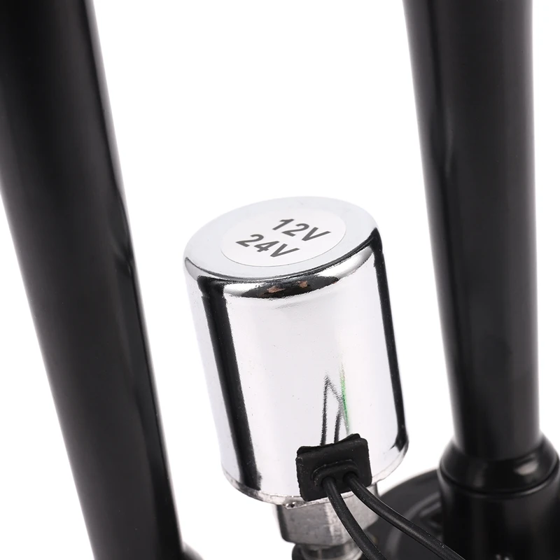 12 В/24 В 178DB Универсальный супер громкий черный двойной Гудок воздушный гудок для