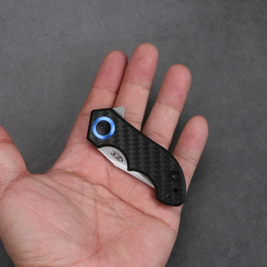 Складной нож с логотипом ZT 0022 шарикоподшипник Флиппер сталь углеродное волокно