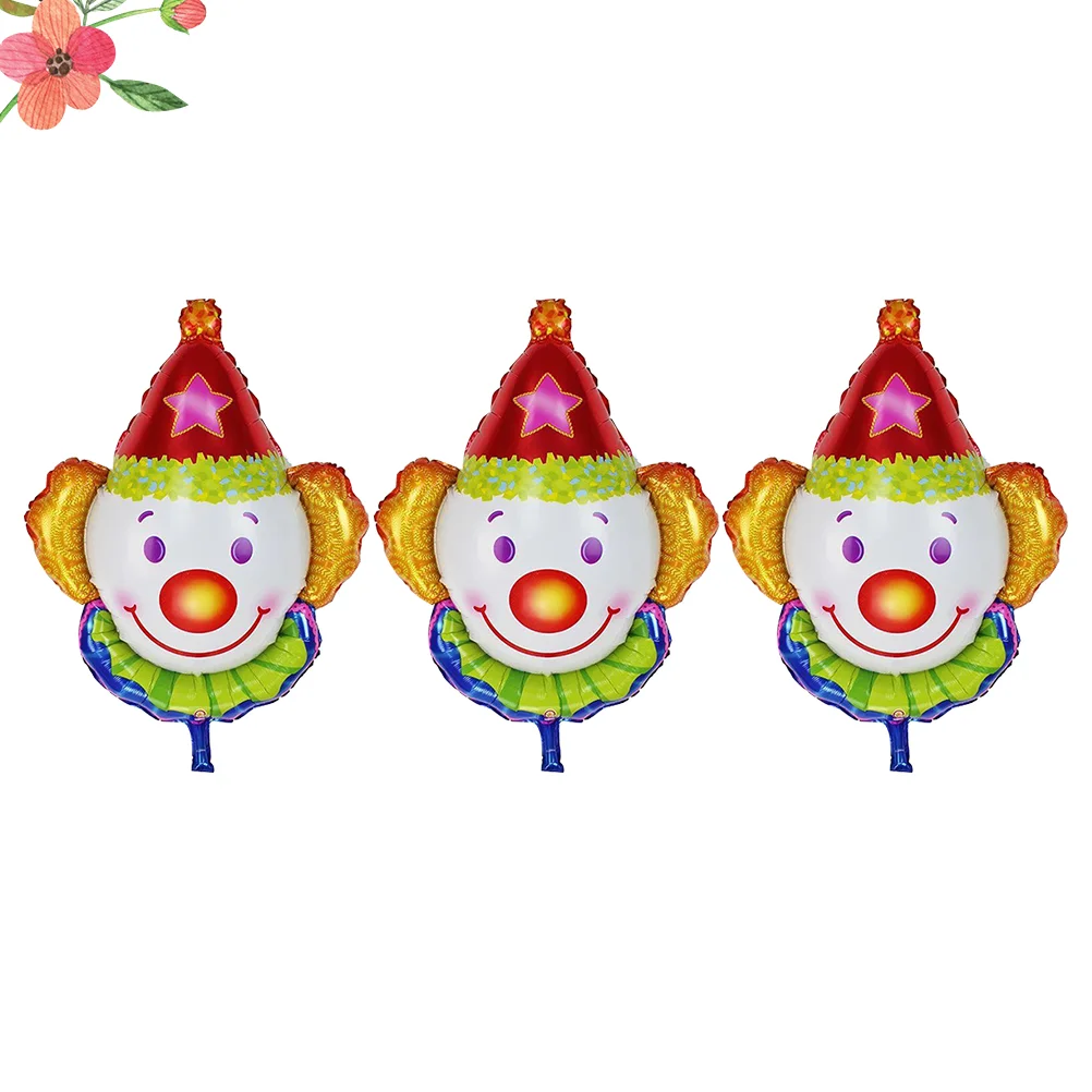 

3 Pcs Birthday Party Balloon Decoration Baby Presents Holiday Party Game Reward Wedding Decor Clown Circus Balloons