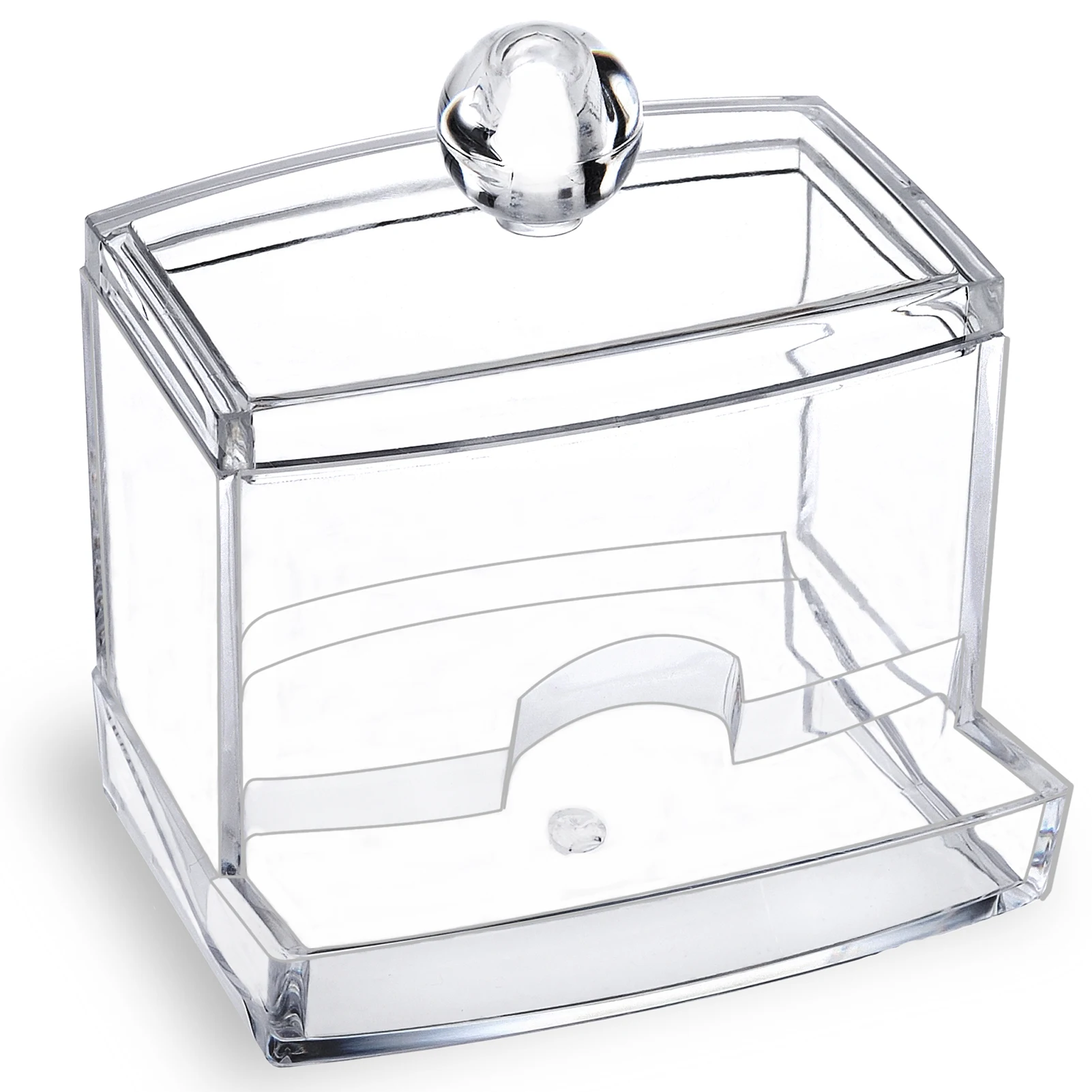 Акриловый Прозрачный Маленький Держатель Для Q-tip Диспенсер Ванной Комнаты