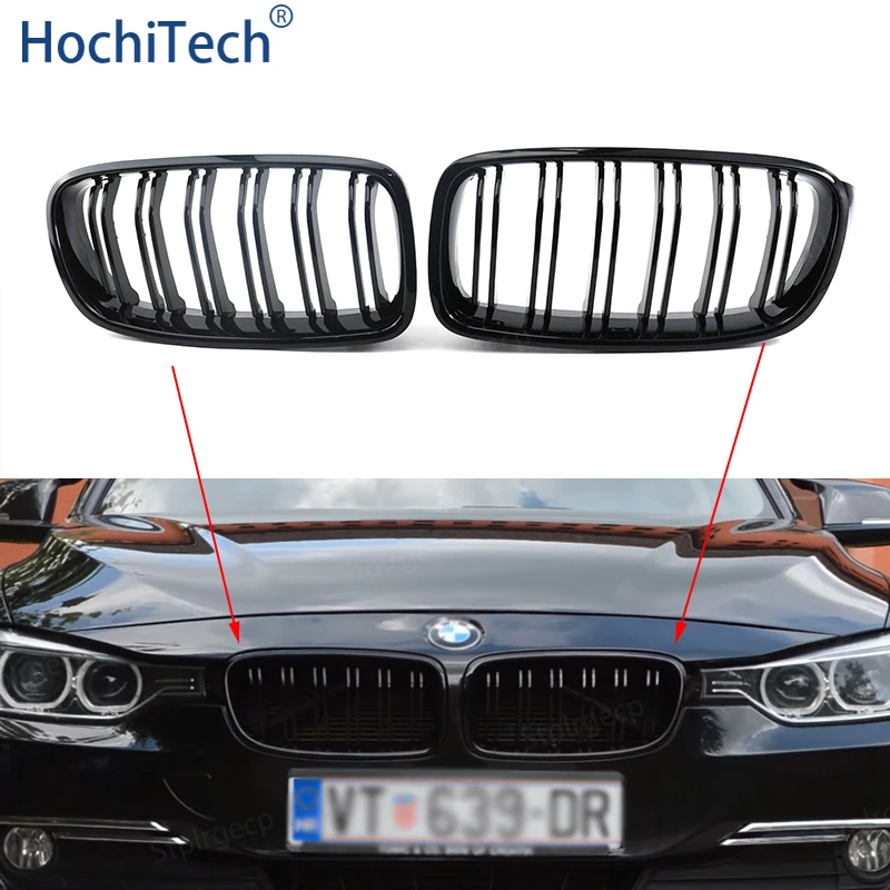 Front Bumper Kidney Grill Double Slat Racing Sport Grille for BMW 3 series F30 F31 F35 2011-2019 Car Accessories