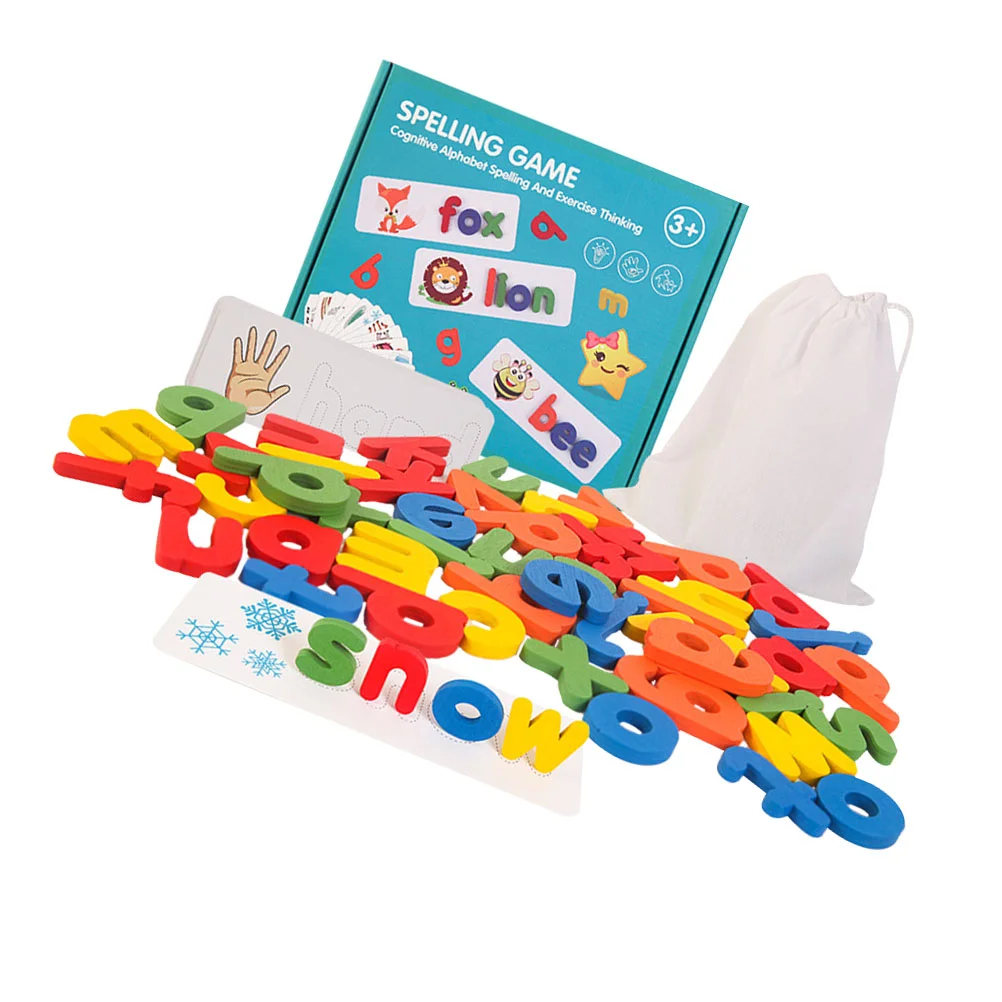 

Игрушки для правописания, игры, подходящие слова, деревянные Обучающие буквы, алфавит, детская игрушка, блок для дошкольного обучения