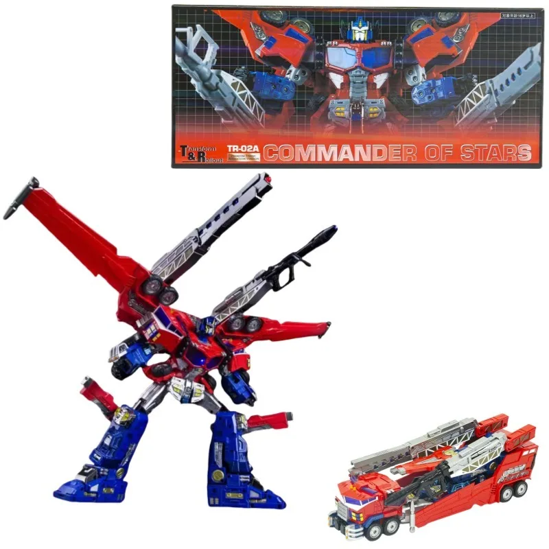 Новинка в наличии Transform Robot Toy and Roll Out TR-02A Commander of Star OP Galaxy Convoy Metallic Ver. Фигурка