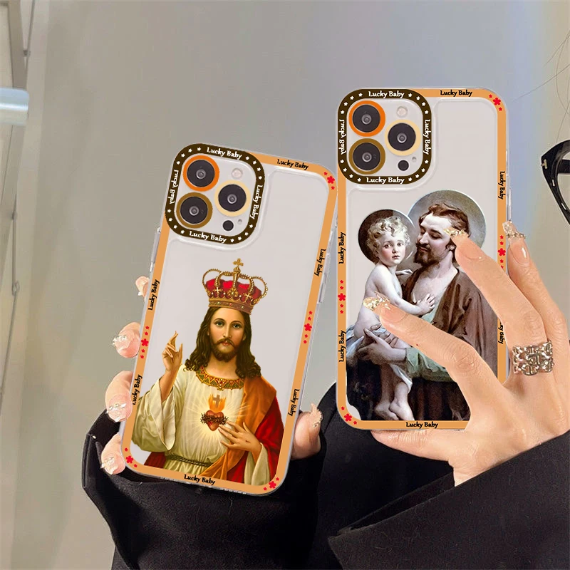 

New Faith Christian Religious Jesus Phone Case for iPhone 11 12 13 Mini Pro Max 14 Pro Max Case shell