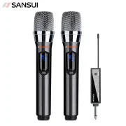 

Sansui K2 home wireless microphone microphone u-segment FM dedicated karaoke karaoke with receiver one for two