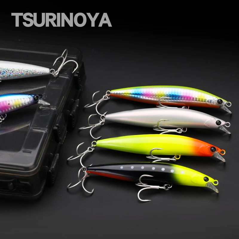 

TSURINOYA Fishing Lure Sinking Minnow Hard Lures Set 125mm 25g 6pcs Wobbler Artificial Hard Baits Kit for Saltwater Sea