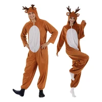 new christmas elk cosplay costumes christmas elf reindeer jumpsuit parent child home clothes