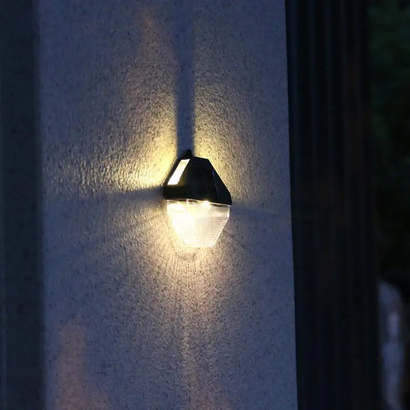 

Водонепроницаемый настенный светильник для двора, бытовая техника, уличная лестница, светодиодный фонарь, источник солнечного питания, 2 ~ 10 шт.