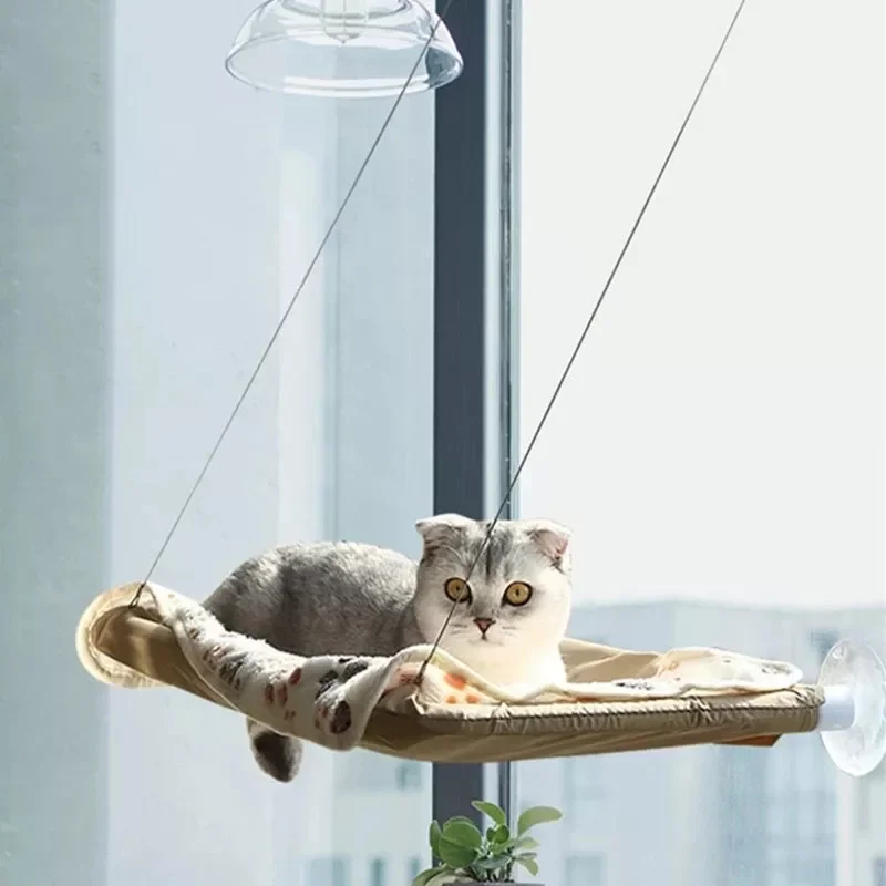 

NEW Hanging Cat Bed Pet Cat Hammock Aerial Cats Bed House Kitten Climbing Frame Sunny Window Seat Nest Bearing 20kg Pet Accessor