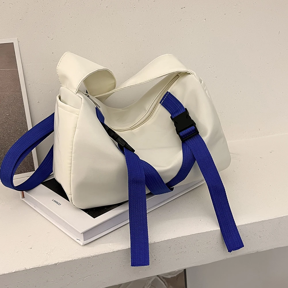 

Уличные трендовые простые нейлоновые сумки-подушки, Вместительная дорожная сумка-мессенджер через плечо, мужские спортивные сумки для жен...