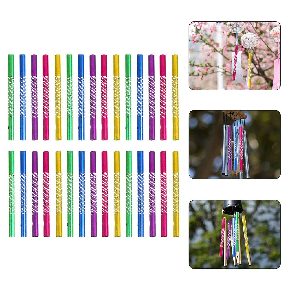 

25pcs Wind Chime Replacement Tubes Pipes Wind Chime DIY Metal Hollow Pipes