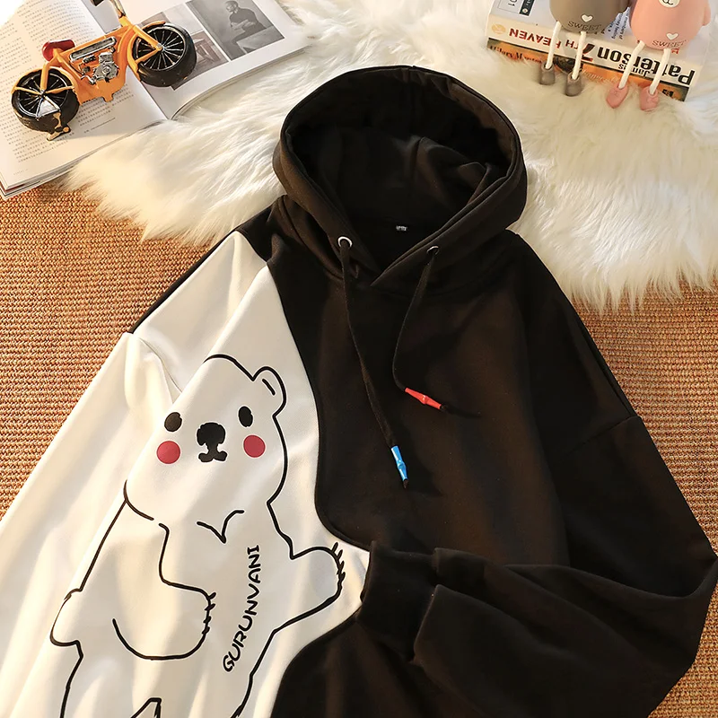 Толстовка мужская с капюшоном Свитшот в стиле оверсайз аниме милый мультяшный