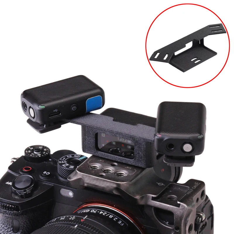 Фото 1 шт. для DJI Mic1/Mic2, модель микрофона, стерео комплект, монтажный кронштейн, без разборки, прямой зажим в сборе, стойка для обновления, аксессуары №1
