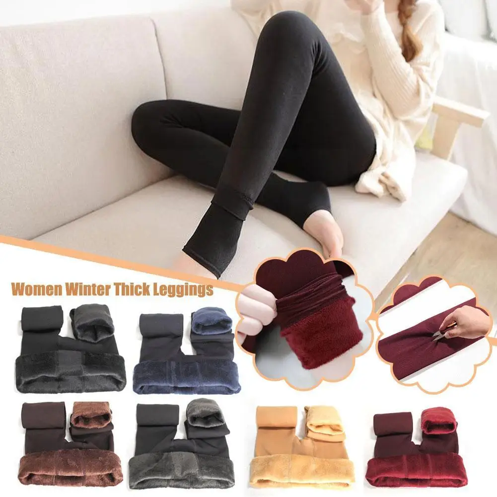 

Women Thick Velvet Warm Leggings Autumn Winter Fashion Pants Waist Leggings Seamlessly Sexy Warm High E2m0