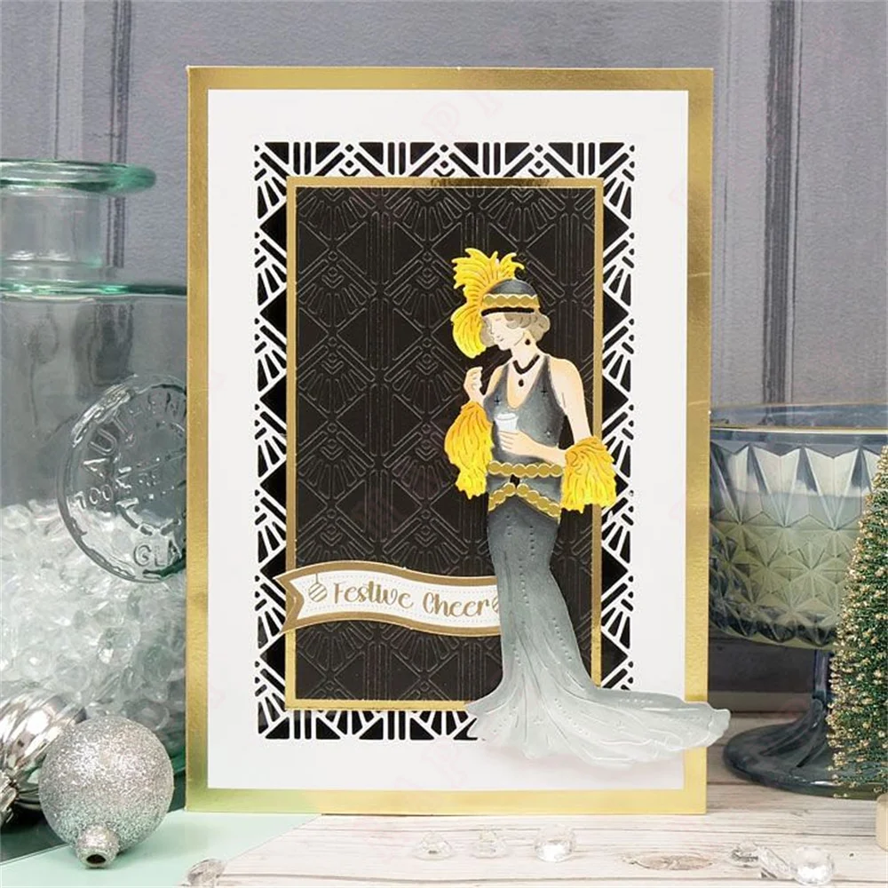 Набор металлических пресс-форм Decadent для женщин декоративная плитка фоновая