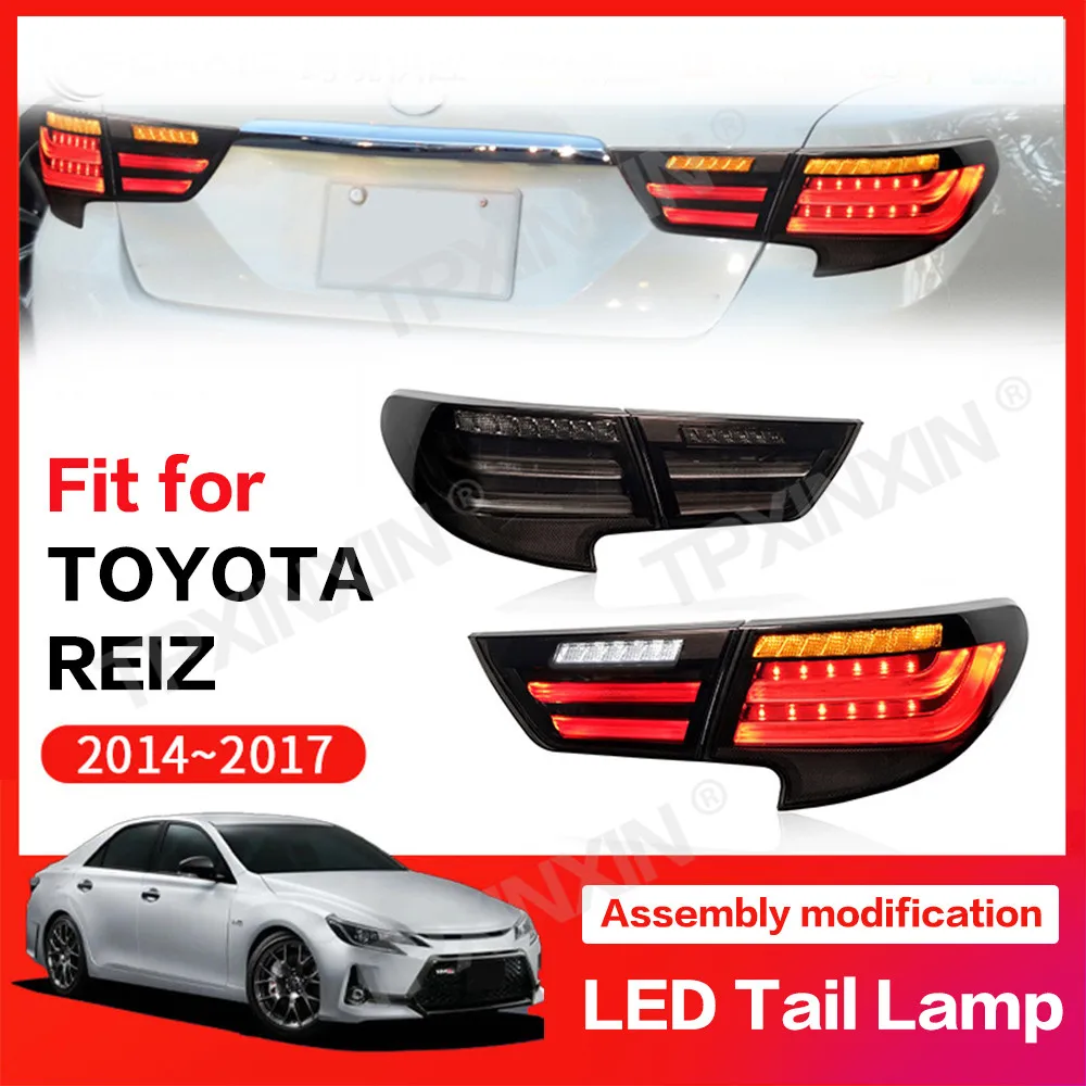 

For Toyota REIZ Ruizhi 2014-2017 Tail Lamp LED Assembly Streaming Light Turn to BMW Plug And Play Turn Signal DRL