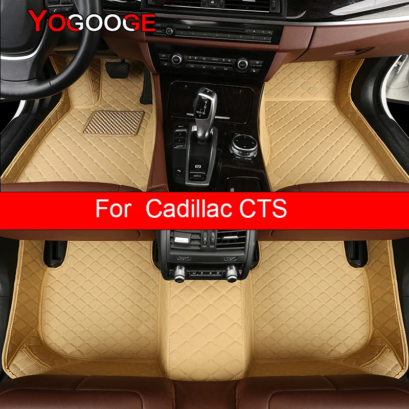 

YOGOOGE Car Floor Mats For Cadillac CTS Foot Coche Accessories Carpets