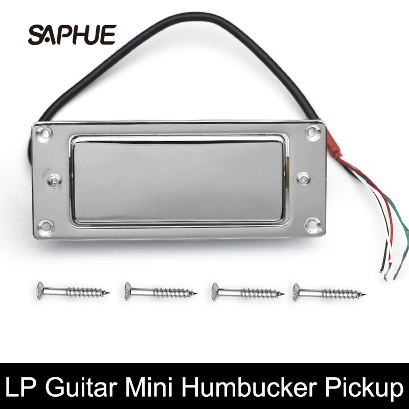 

Mini Humbucker 68X29MM Sealed Electric Guitar Pickup Neck&Bridge Coil Splitting Pickup for LP Guitar Black/Chrome