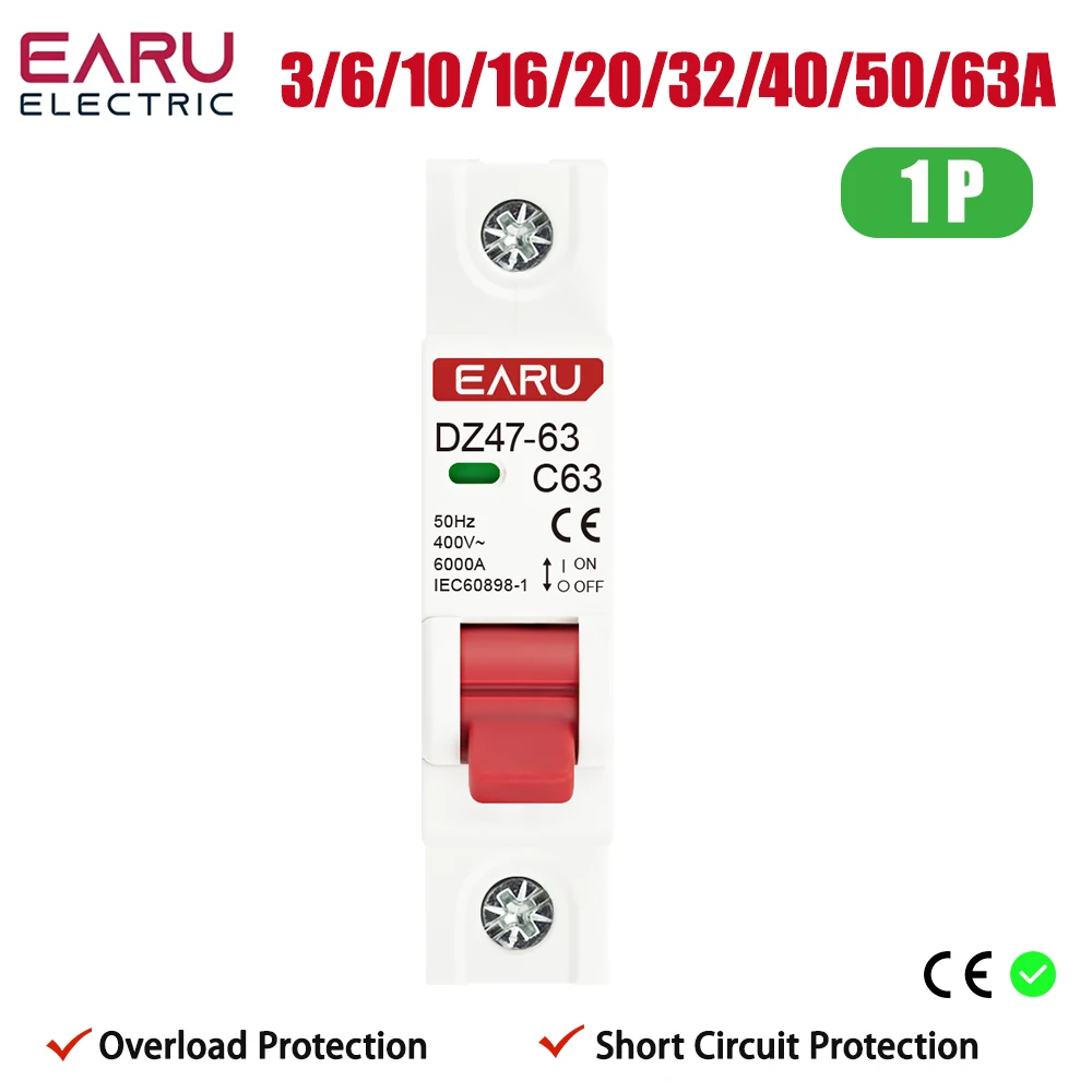 

Автоматический выключатель EARUELECTRIC C45N