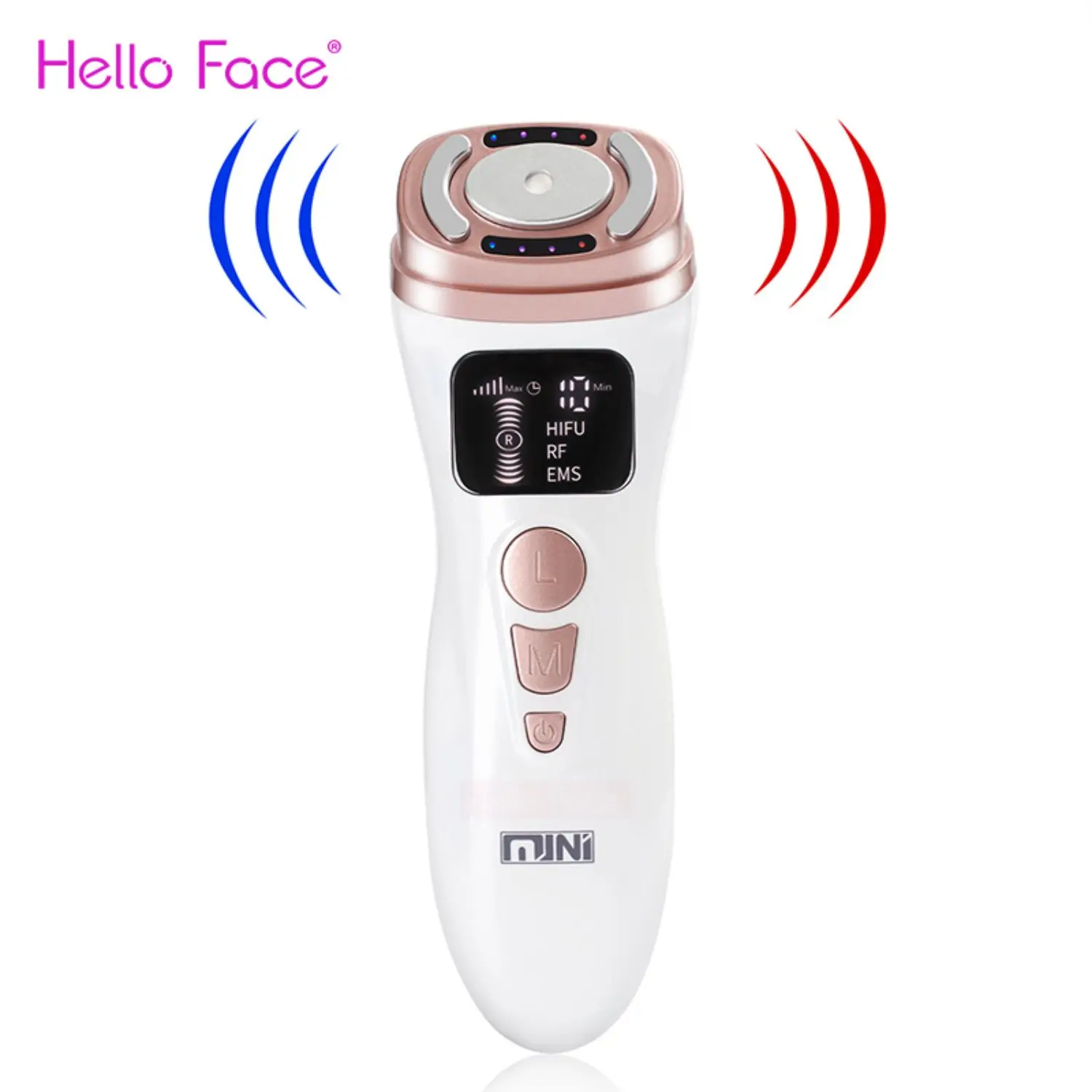 

NEW Mini HIFU RF Face Lifting Machine EMS Microcurrents Face Care Led Hifu Professional Machine Facial Massager Wrinkle Removal