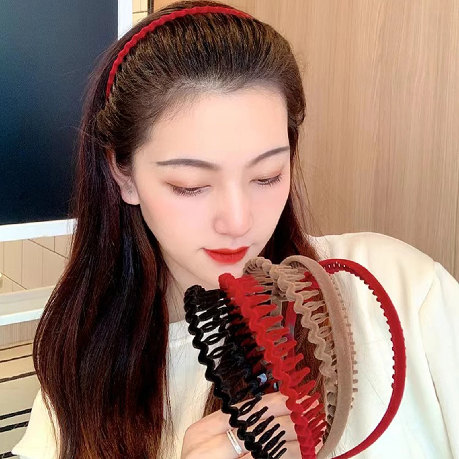 

Простой бархатный ободок для волос, нескользящая шпилька для волос, головной убор для ежедневного использования