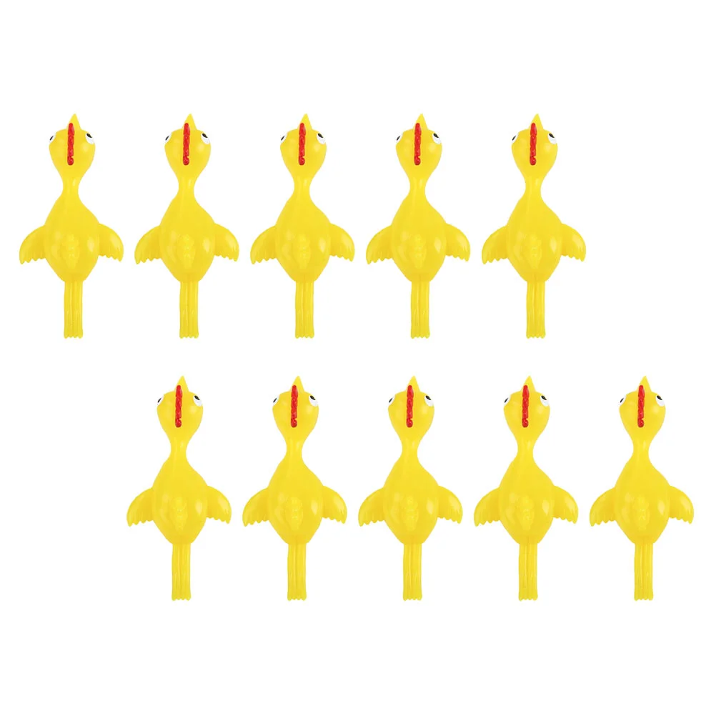 

13 Pcs Eject Turkey Fidget Toy Rubber Chicken Slingshot Gift Flying Chicken Toy Tpr Sticky Rubber Chickens Child