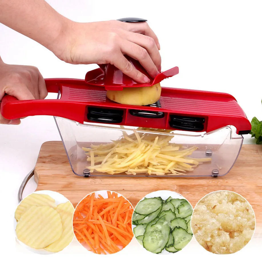

6 in 1 Vegetable Cutter Grater for Vegetables Slicers Shredders Multi Slicer Peeler Carrot Fruit Gadgets Vegetable Cutting Tools