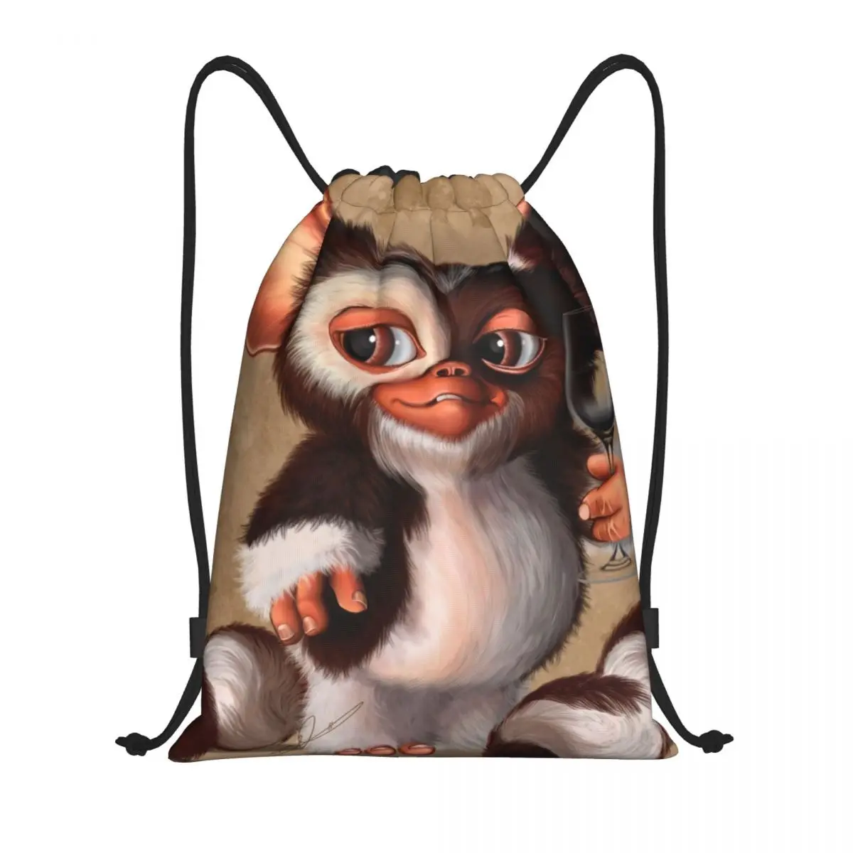 

Custom Gremlin Gizmo Mogwai Drawstring Backpack Bags Men Women Lightweight Sci Fi Monster Movie Gym Sports Sackpack Sacks Yoga